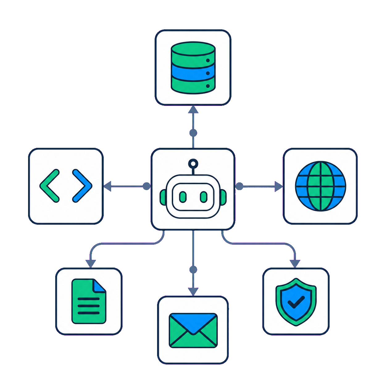 Autonomous AI agents illustration