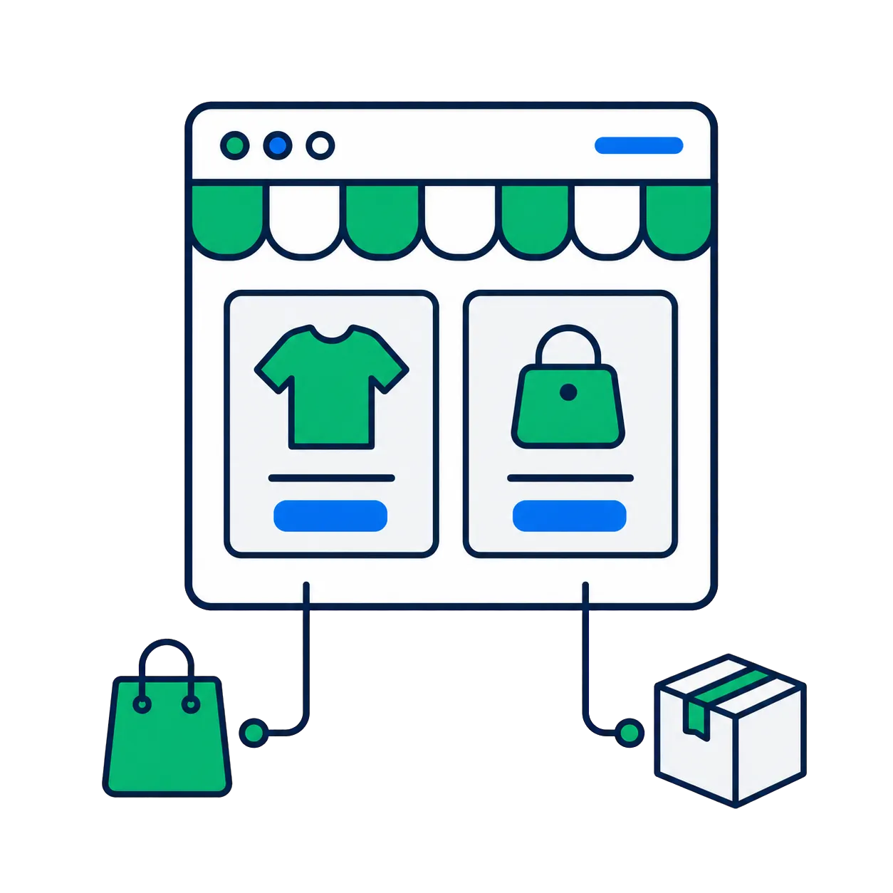 Ecommerce website illustration