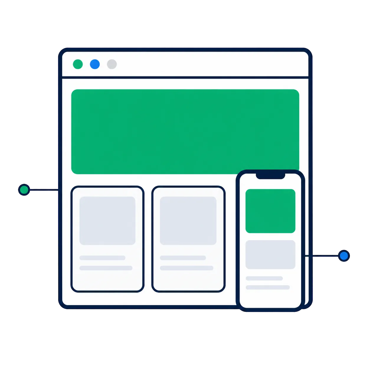 Landing page service illustration