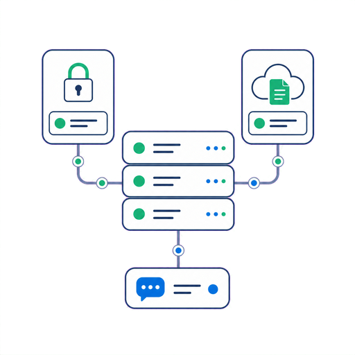 Software implementation service illustration