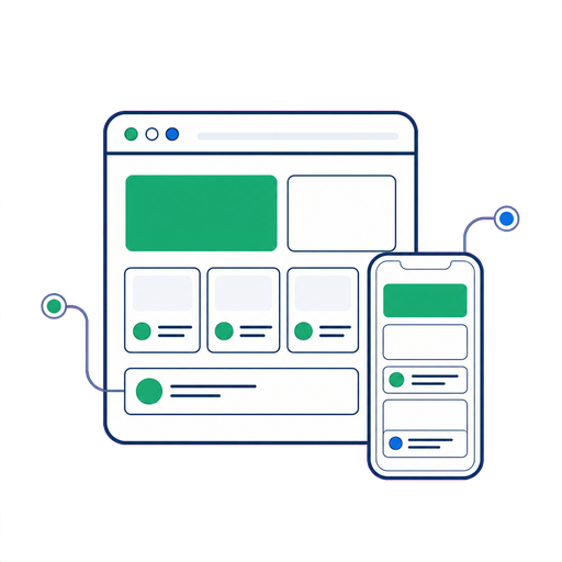 Web development service illustration